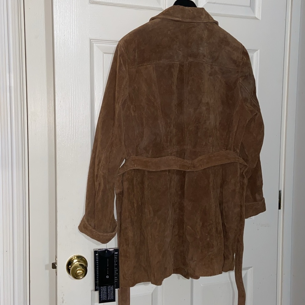 Guillaume Washable Suede Leather Jacket Size Large - Picture 3 of 14